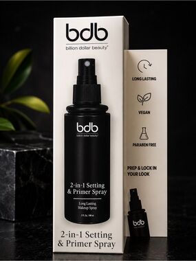 2-in-1 Setting & Primer Spray - Black
